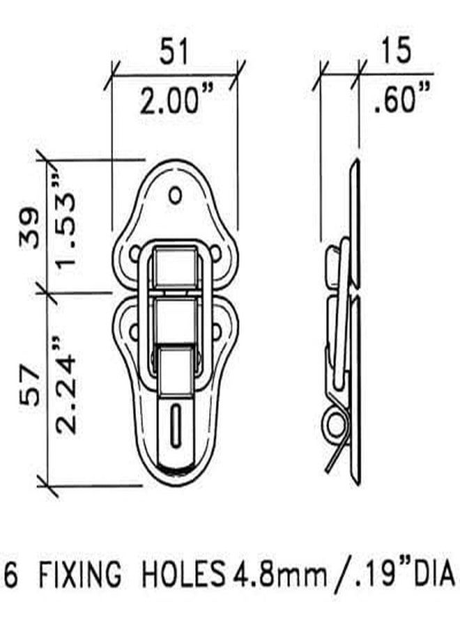 Syncraft Hardware Flight Case Medium Draw Bolt Padlock SH-L008 - Image 2